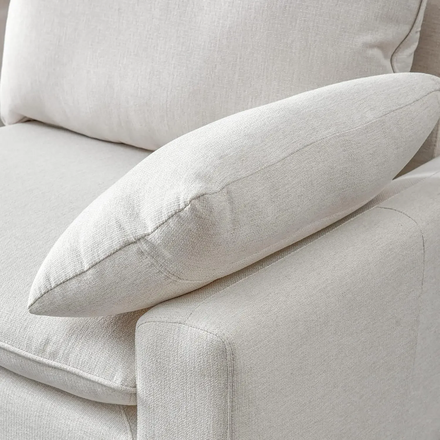 L-образный секционный диван для правой руки с металлическими ножками и 2