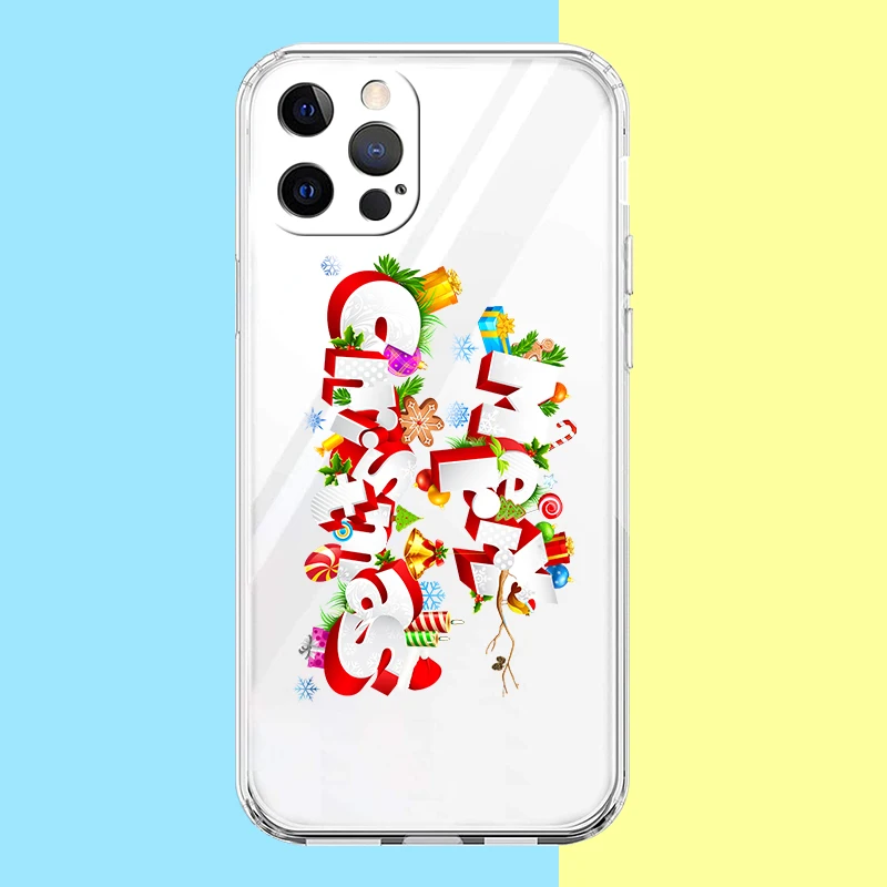 Чехол для телефона с надписью &quotMerry Christmas&quot Xiaomi Mi Poco F3 X3 X4 GT NFC M3 M4 11 Ultra 12 11X 11i Pro Lite 5G