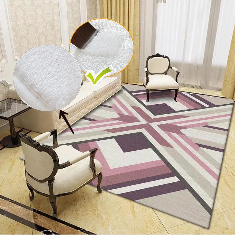 

Nordic Style Geometric Carpets Living Room Home Decoration Rug Bedroom Hallway Non-Slip Mats Large Size Lounge Floor Mat 160x200