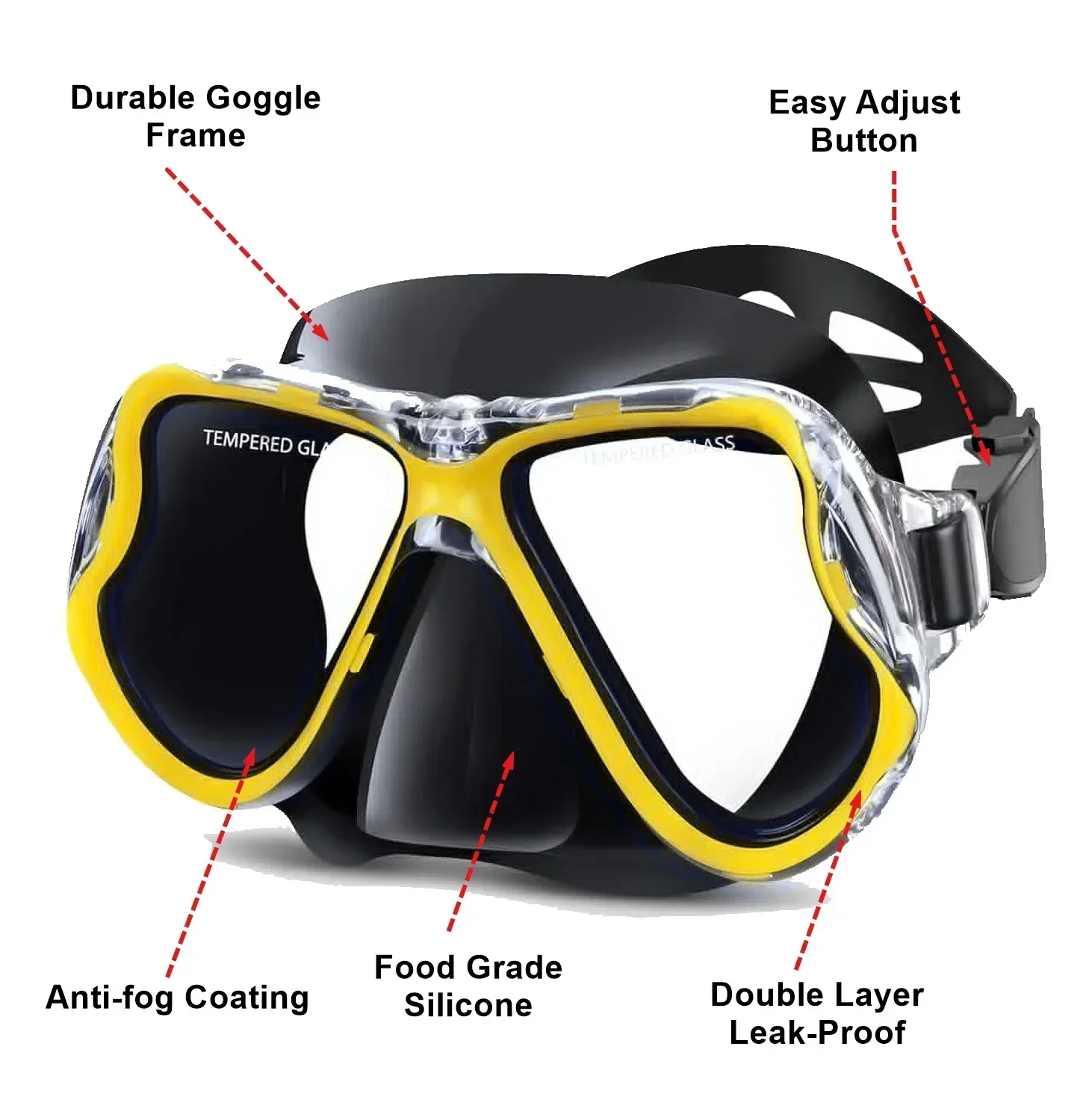 Набор масок для дайвинга подводного плавания при близорукости маска сухого