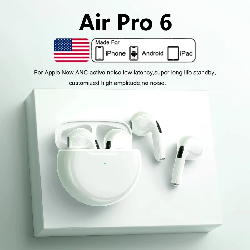 Original Wireless Bluetooth Earphones In Ear Earbuds Sports Noise Cancelling Air Pro TWS Max Headset For Apple iPhone Headphones