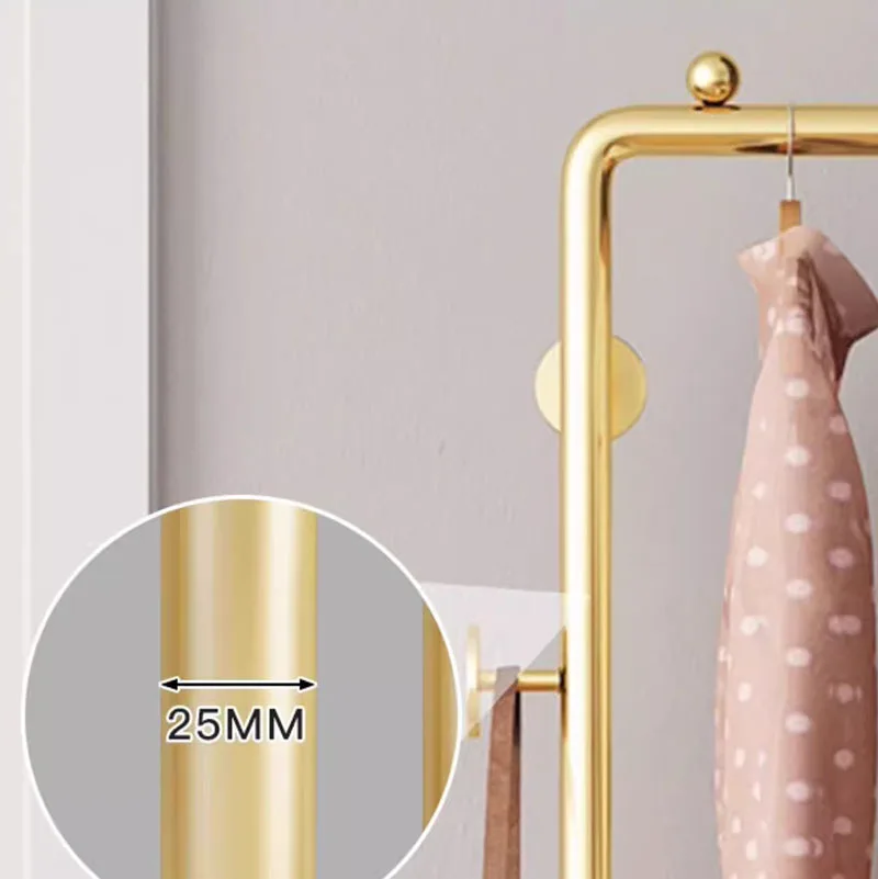 Золотая современная вешалка для одежды металлический дизайн хранения пальто