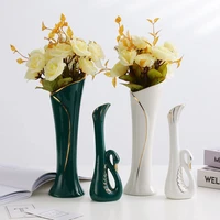 nordic ceramic decor flowerative vases modern minimalist white floor plant pot dried flowers vasos para plantas bonsai pot