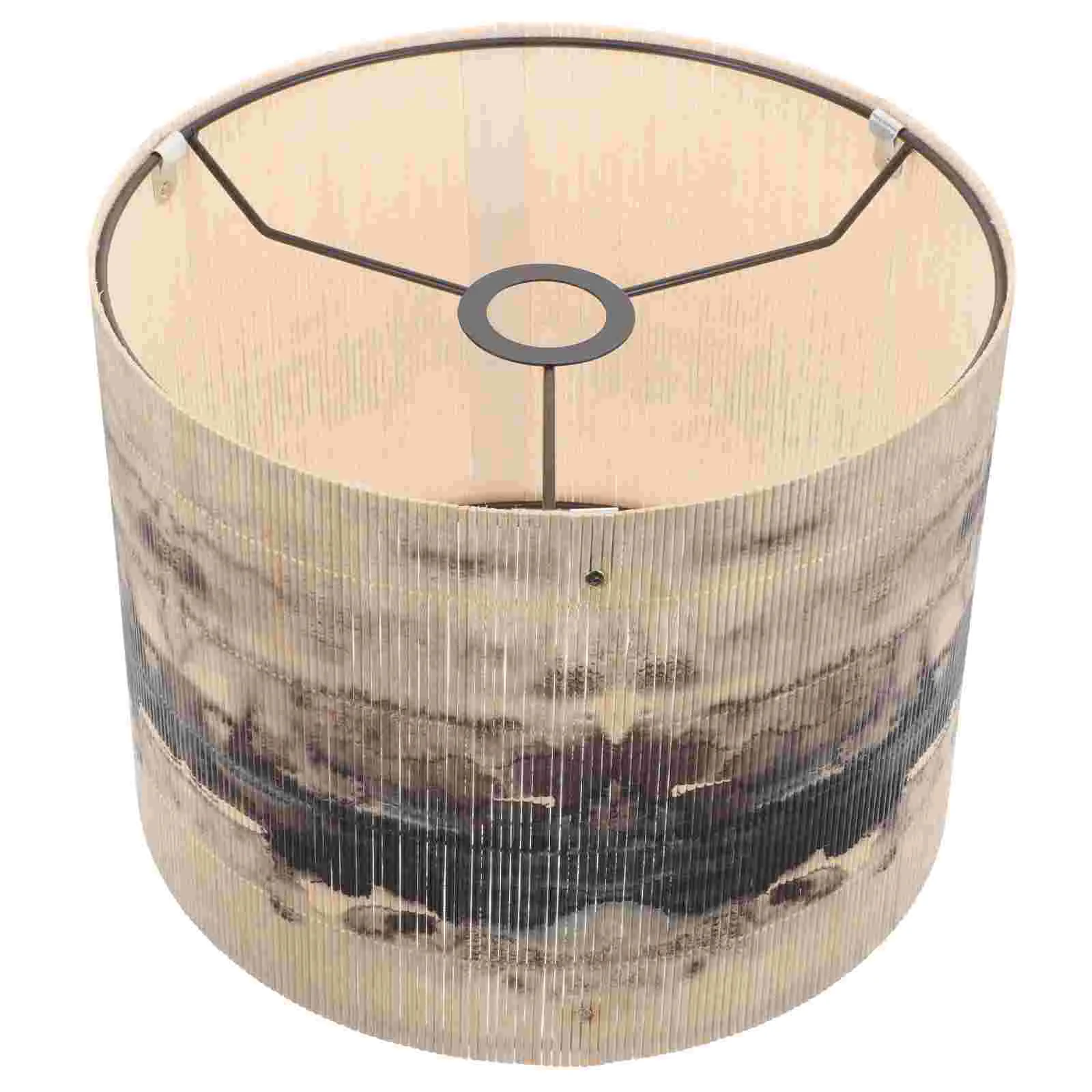 

Lamp Shades Chinese Lampshade European Style Table Barrel Floor Bamboo Replacement Light Cover