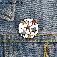starfish booty tattoo flash pin custom funny brooches shirt lapel bag cute badge cartoon jewelry gift for lover girl friends