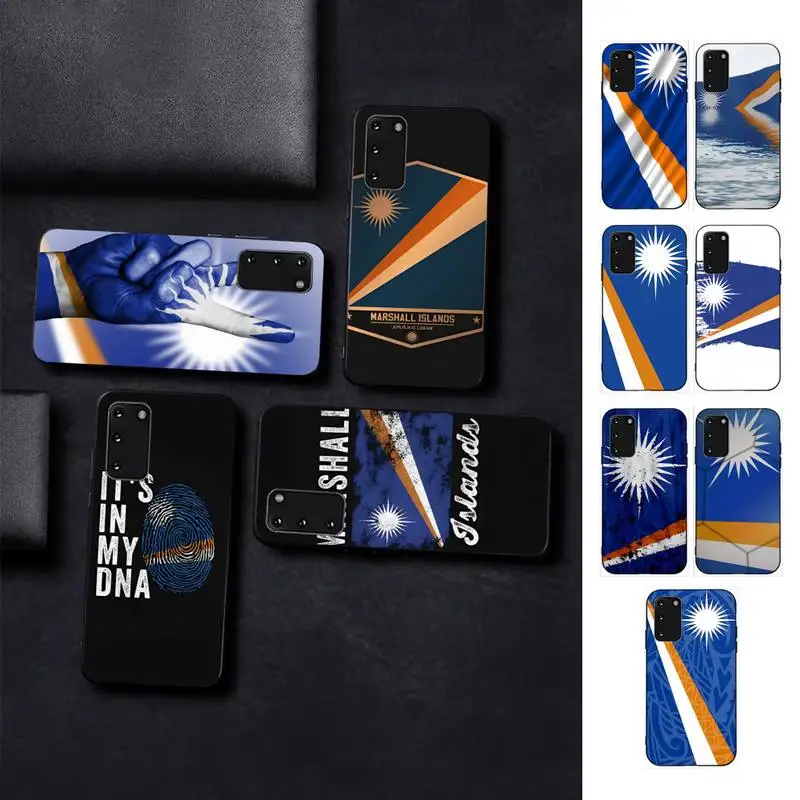 

Marshall Island National Flag Phone Case for Samsung S10 21 20 9 8 plus lite S20 UlTRA 7edge