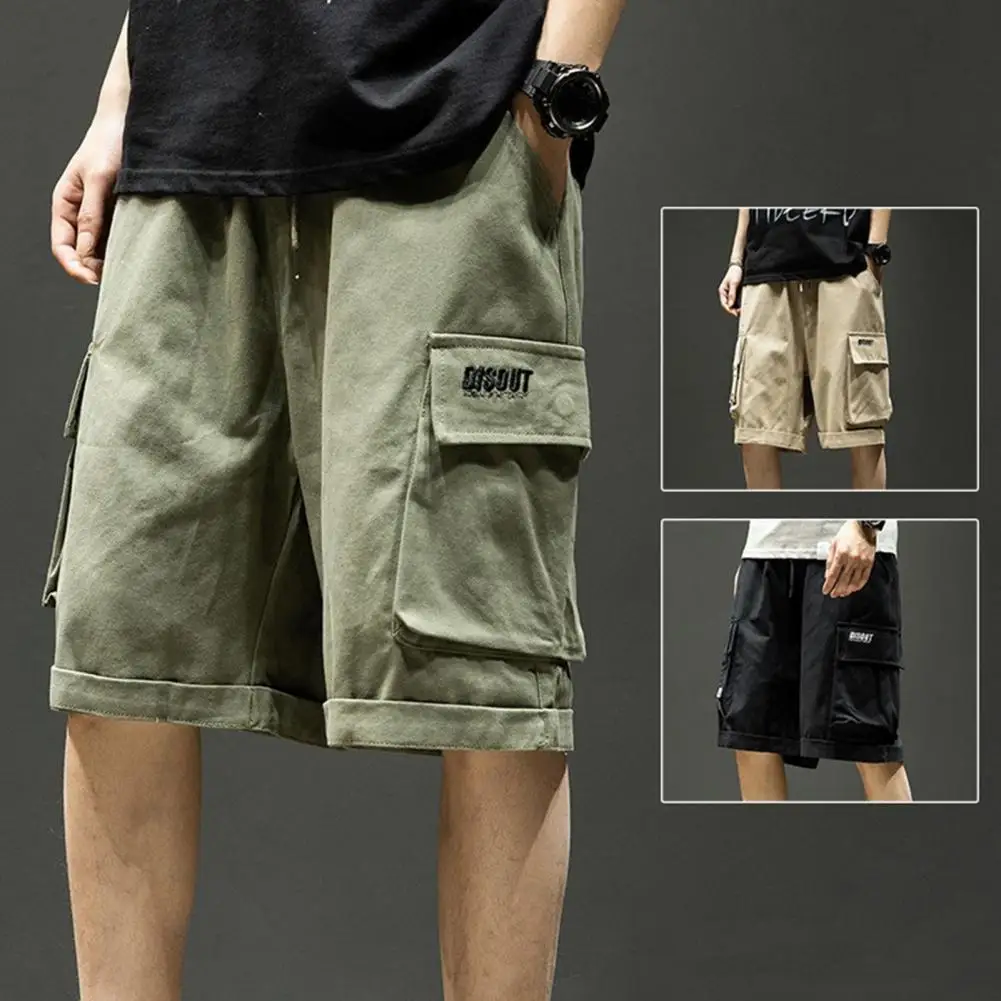 

Cargo Sports Trunks Multi Pocket Drawstring Shorts Summer Fashion High Quality Shorts For Men Outfits Pantalones Cortos New