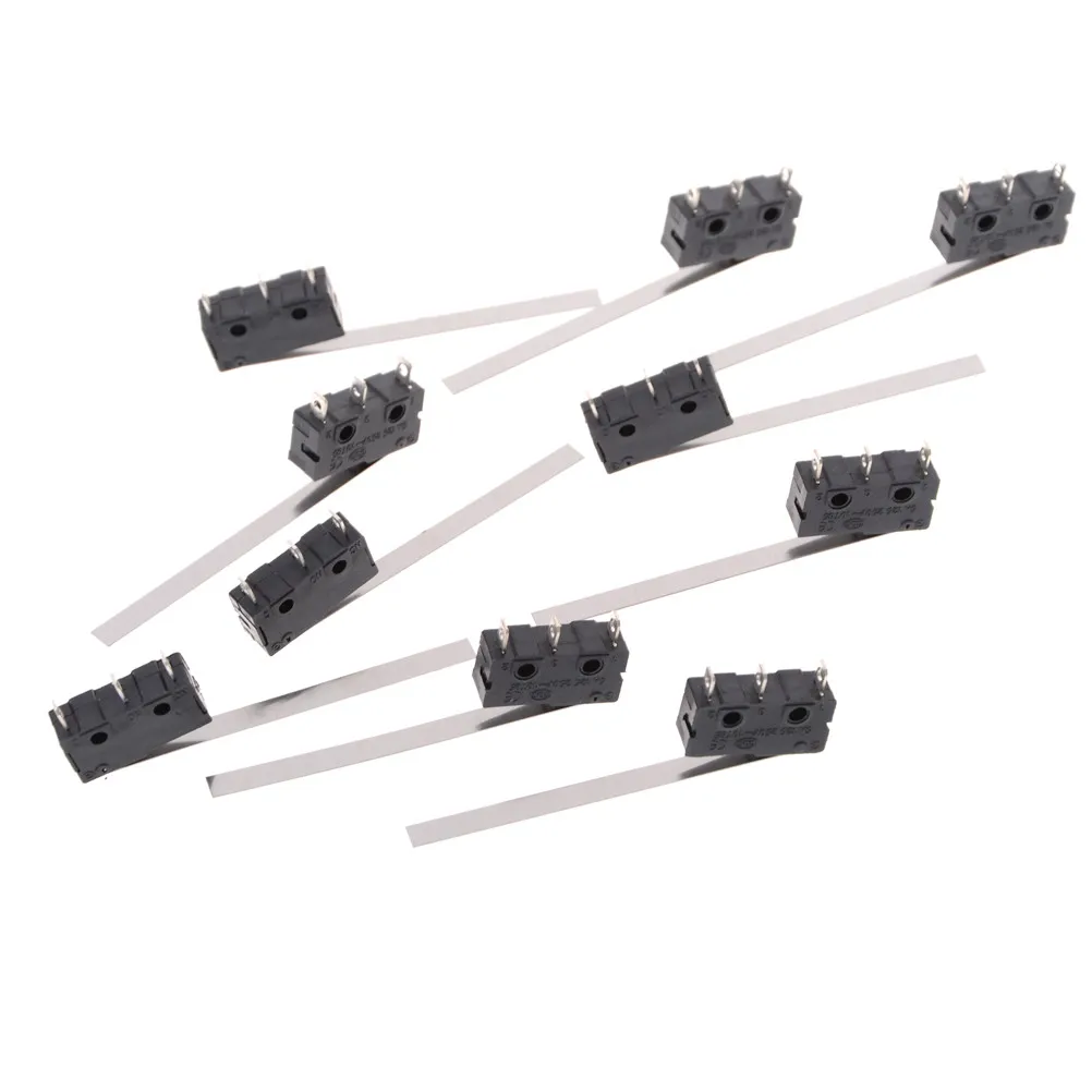 

10PCS/LOT Limit Switch 3 Pin N/O N/C High Quality All New 15A 250VAC Micro Switch V-153-1C25