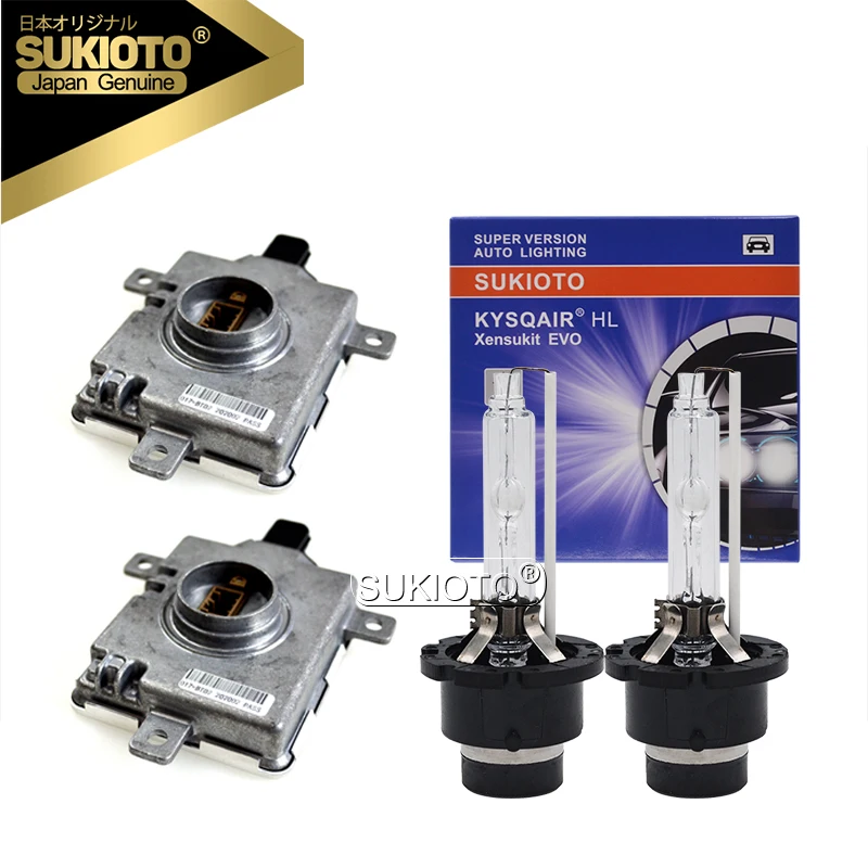 

Комплект Ксеноновых балластных ламп SUKIOTO 2 шт. D2S W3T19371 W3T16271 W3T20671 с 2 ксеноновыми HID лампами D2S D2R для Mazda Honda