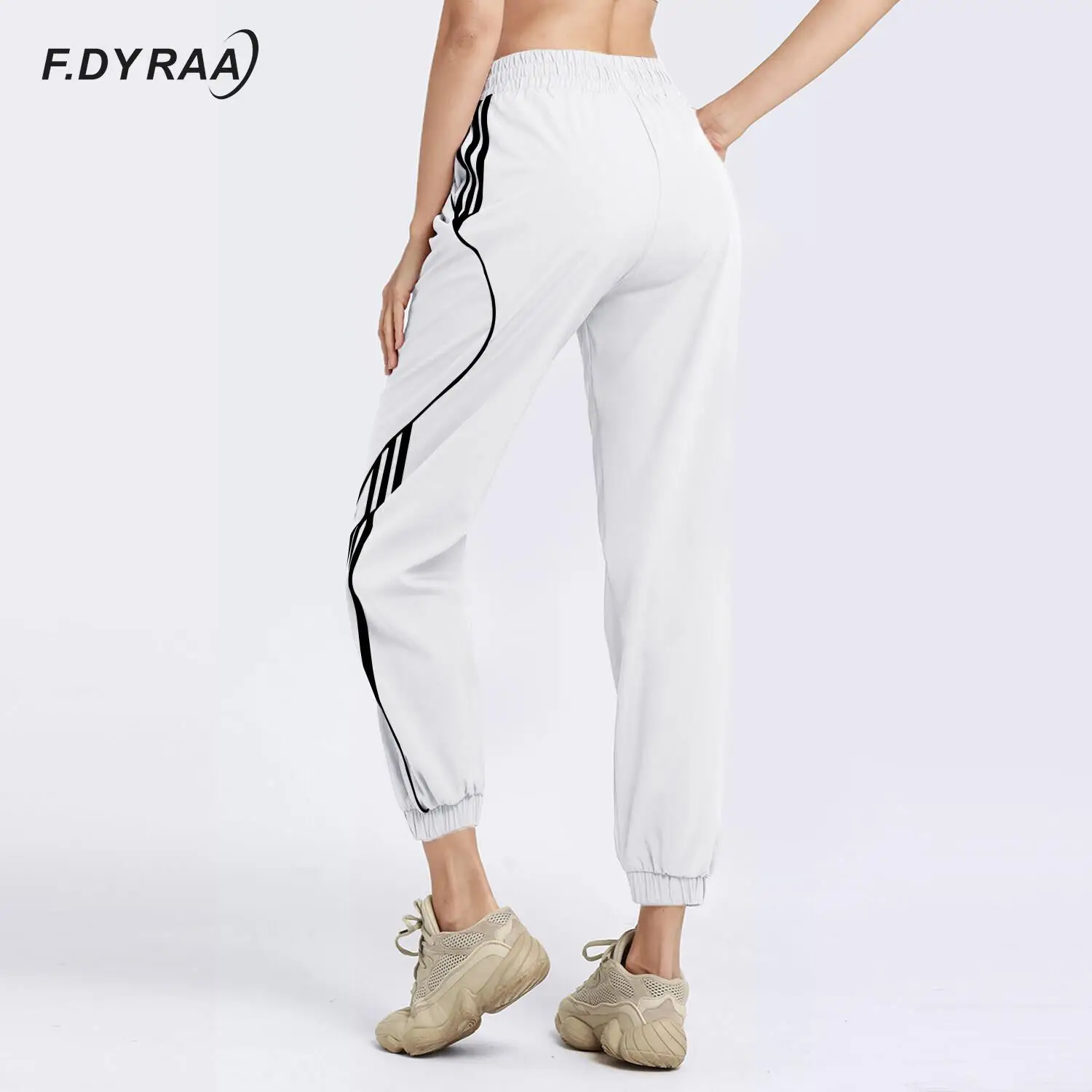 Jogging Sweatpants Women Fitness Running Training Gym Yoga Trousers Elastic Band Waist/Foot Loose Casual Sports Pants Sportswear