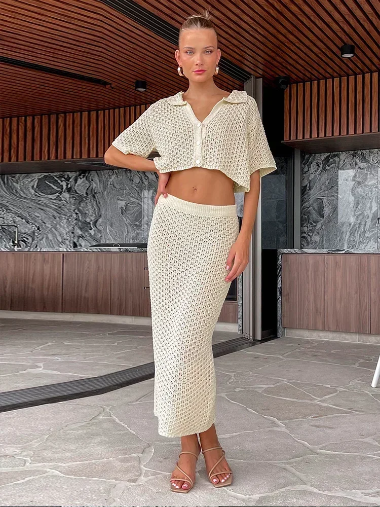 2024 Сексуальная Вязаная пляжная одежда купальник накидки открытый лацканы