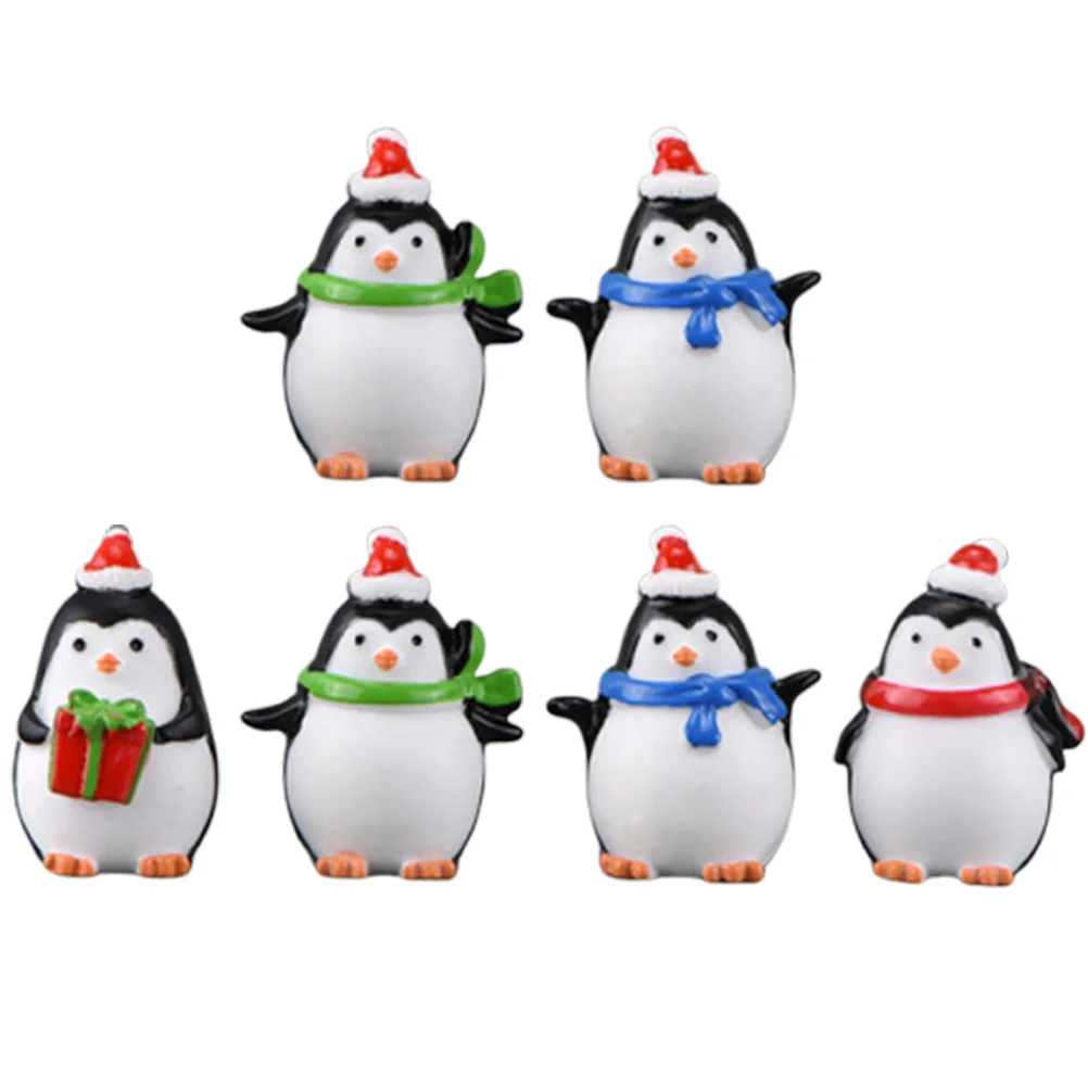 

Christmas Penguin Ornaments Home Decor Xmas Party Desktop Decoration Table Adornment Decorations