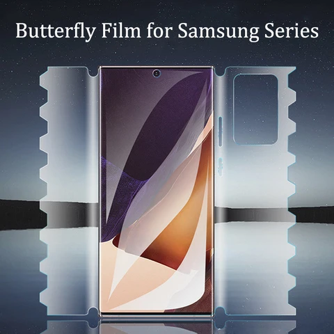 Гидрогелевая пленка на 360 ° для Samsung Galaxy Note 20, Ультрамягкая Защита экрана для Samsung Galaxy Note 10, 9, 8 Plus, не стекло