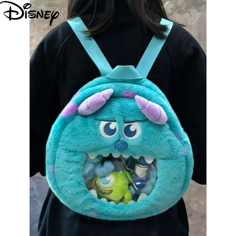 Disney Fury Monster Sullivan большой емкости прозрачный рюкзак сумка через плечо Crossbody
