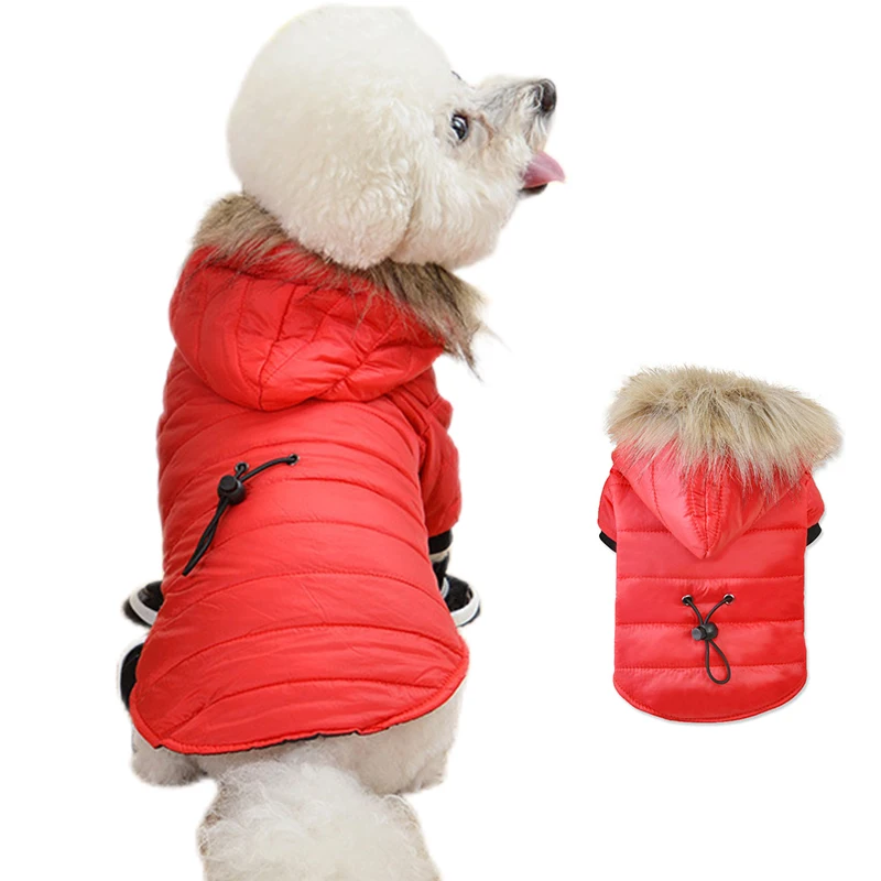 

Dog Cotton Clothes For Small Dogs Coat Winter Warm Chihuahua Pet Fur Hoodies Puppy Cats Yorkies Teddy Bichon Hiromi Down Jacket
