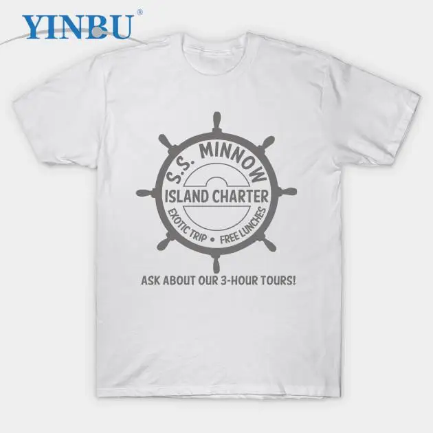 

S.S. Minnow Tour - Gilligans Island printed t shirts fashion new in t-shirt YINBU Brand Graphic Tee