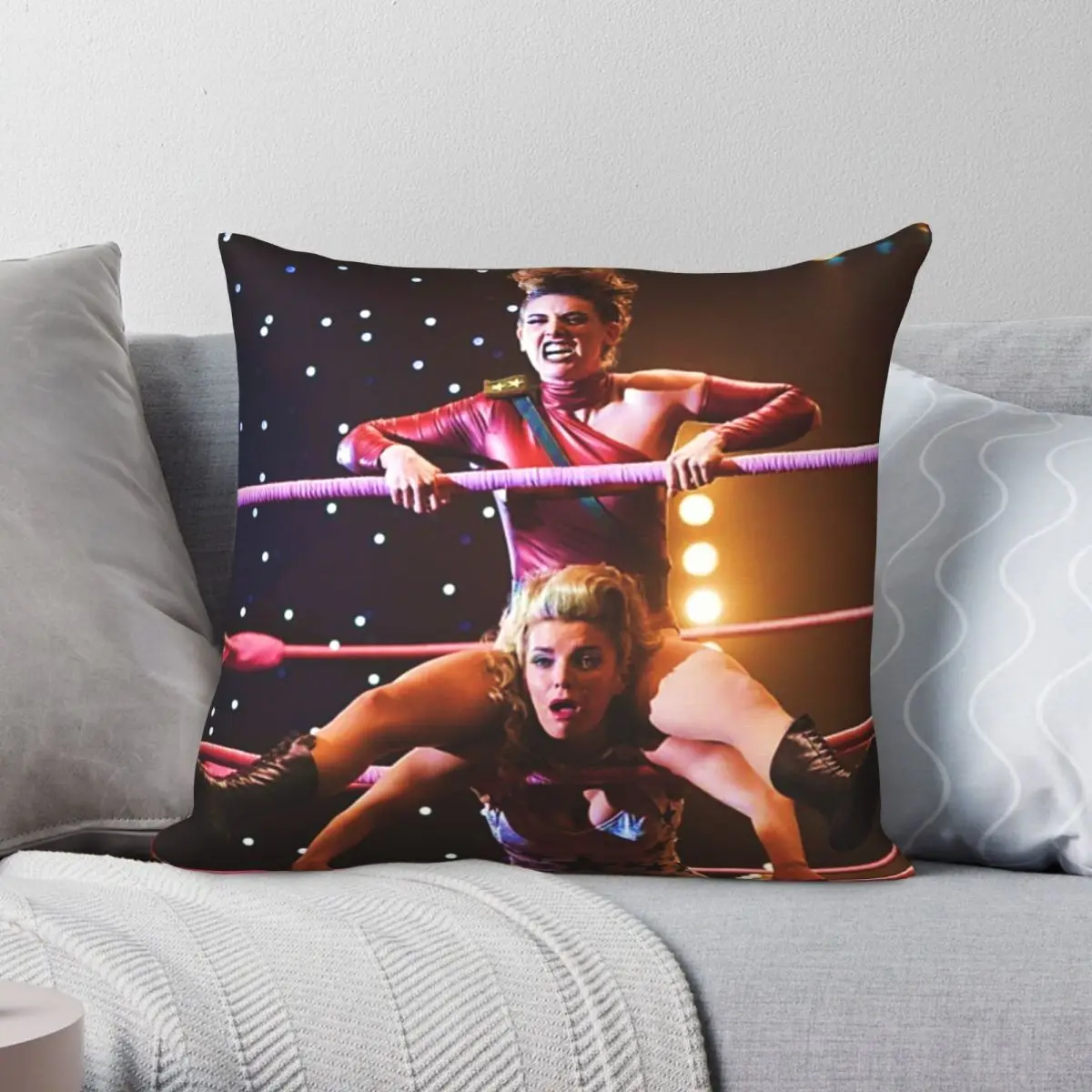 

Glow Series Pillowcase Polyester Linen Velvet Pattern Zip Decor Throw Pillow Case Sofa Cushion Cover
