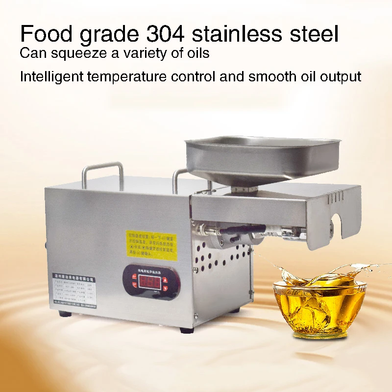 

Fully Automatic Oil Pressers all Stainless Steel Brushless Motor Safe Medium-Sized Oil Mill Hot And Cold Double Oil Press