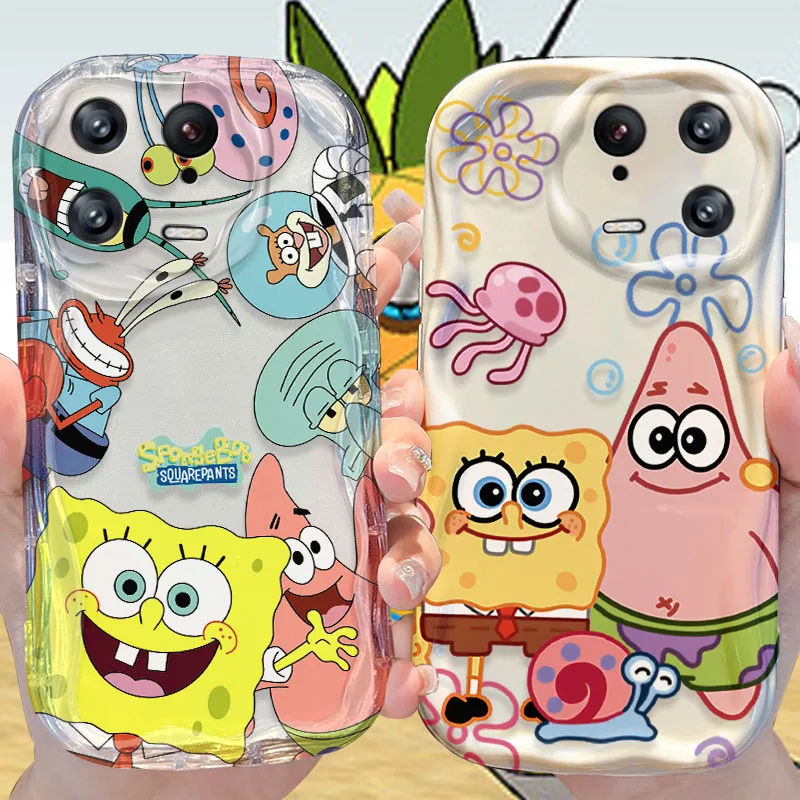 Милый S-губчатый волнистый чехол для Xiaomi Mi 14 13 12 Pro 11 Lite 11i 5G POCO X6 X5 X4 X3 NFC GT F6 F5 F4 F3 M4 M3