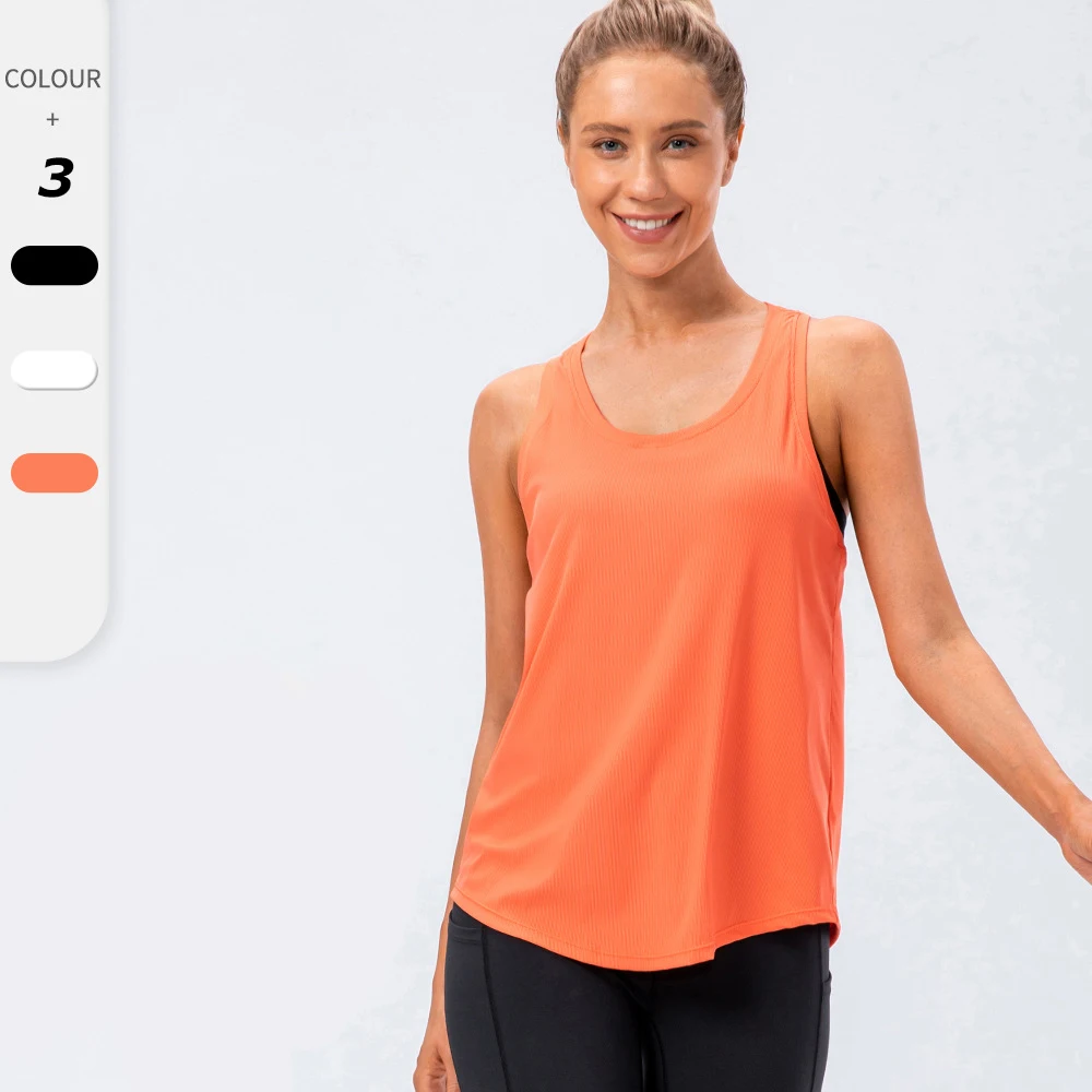 

2022 New Sleeveless Yoga Vest Women Sport Singlet Athletic Fitness Sport Tank Tops Gym Running Training Yoga Shirts