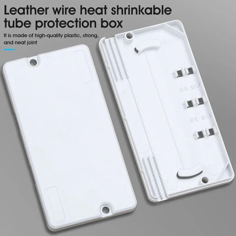 10pcs Drop Cable Protection Box Optical Fiber Heat Shrink Tubing To Protect Splice Tray 2 Into Out