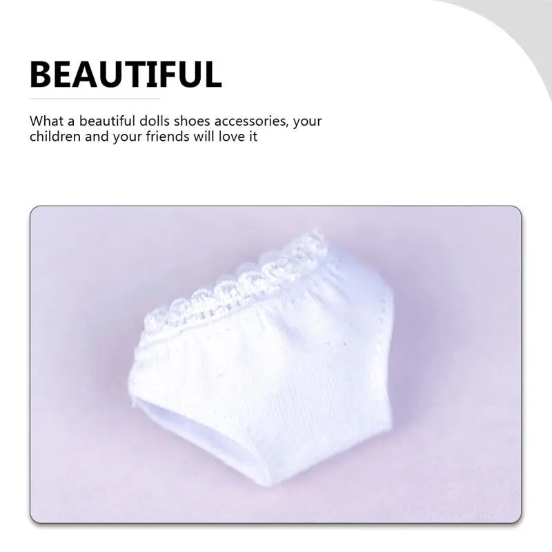 

6Pcs All-match Doll Briefs Elastic Cotton Doll Underwear Toy Doll Adornment