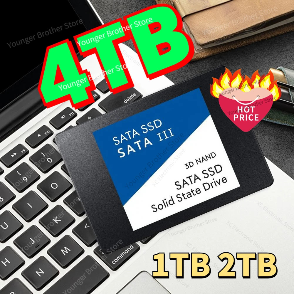 

Solid State Disk Shockproof Wide Compatibility External Hard Disk Drive 8TB 4TB Internal 545MB/s SATA SSD,Suitable for Computers