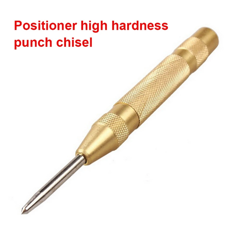

New Automatic Center Pin Punch Spring Woodworking Tools Loaded Dent Marker Starting Holes Punch Needle Hand Tool Hole Drill Bits