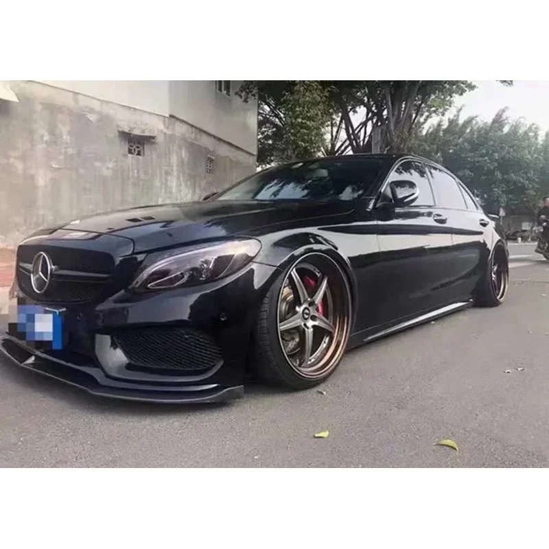 Для Mercedes Benz C Class W205 C200L C180 Sport 2015-2018 из настоящего углеродного волокна передний