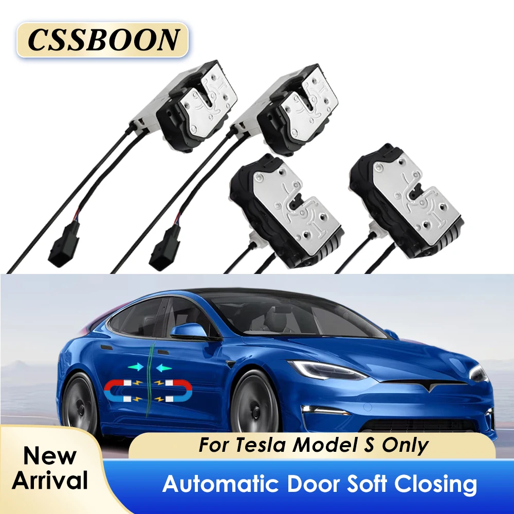 CSSBOON умный электрический всасывающий дверной замок для Tesla Model S автомобильные