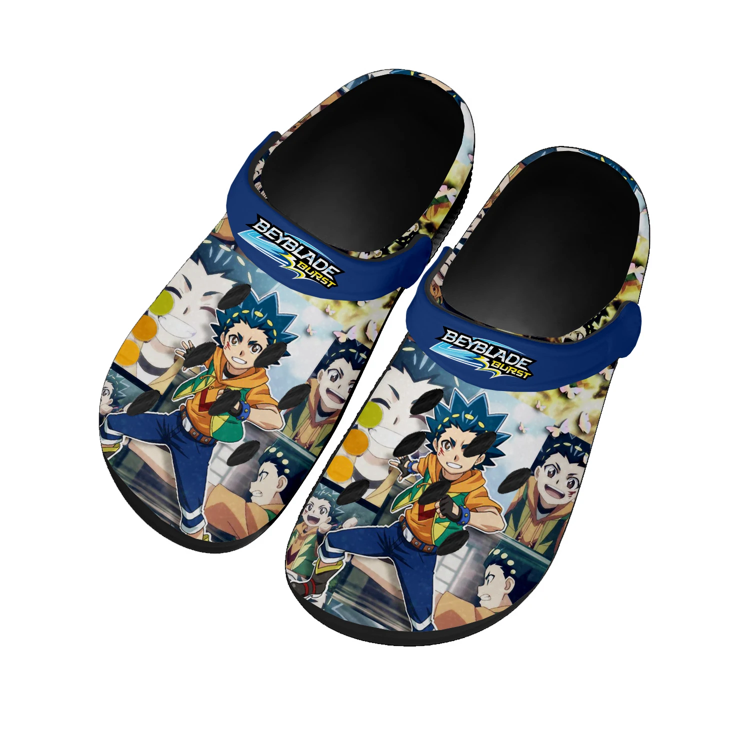 

Beyblade Burst Home Clogs Men Women Youth Boy Girl Custom Made Water Shoes Aoi Valt Cartoon Garden Beach Hole Slippers Sandals