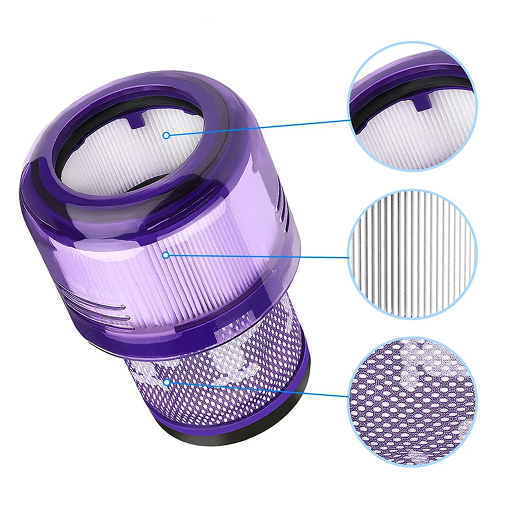 

2*Filter+1*Cleaning Brush For Dyson SV16 V11 Outsize V11 Outsize Vacuum Cleaner Accessories Dyson Filters Replacement 970422-01