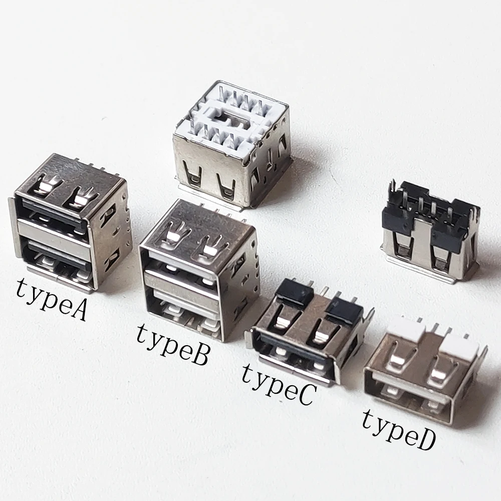 

Разъемы USB 2.0 Dual 8PIN DIP 180 градусов 5 шт.