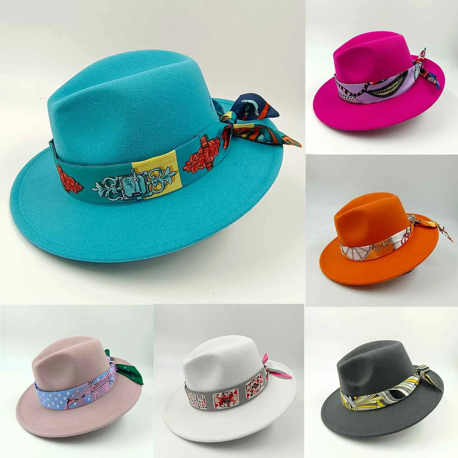 

Fasion Ribbon Accessories Fedoras at for Women and Men Autumn Panama Jazz Cap Britain Style Eleant Retro Fedora Wide Brim at