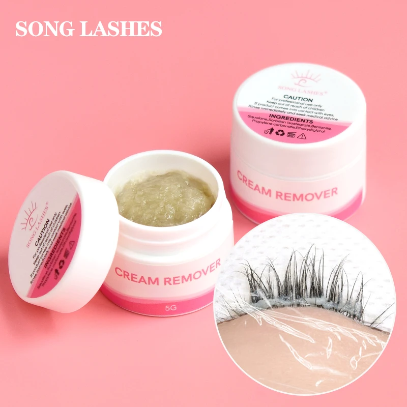 

SONG LASHES 5g Professional Grafting Eyelash Extension Glue Remover Fragrancy Smell Adhensive Cream Remove Beauty Makeup Tools