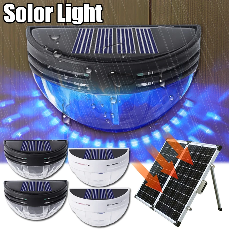 2PCS Garden Solar Lights Outdoor Step Wall Lights for Railing Stairs Step Fence Yard Patio Pathway Waterproof LED Solar Lights 2PCS Garden Solar Lights Outdoor Step Wall Lights for Railing Stairs Step Fence Yard Patio Pathway Waterproof LED Solar Lights