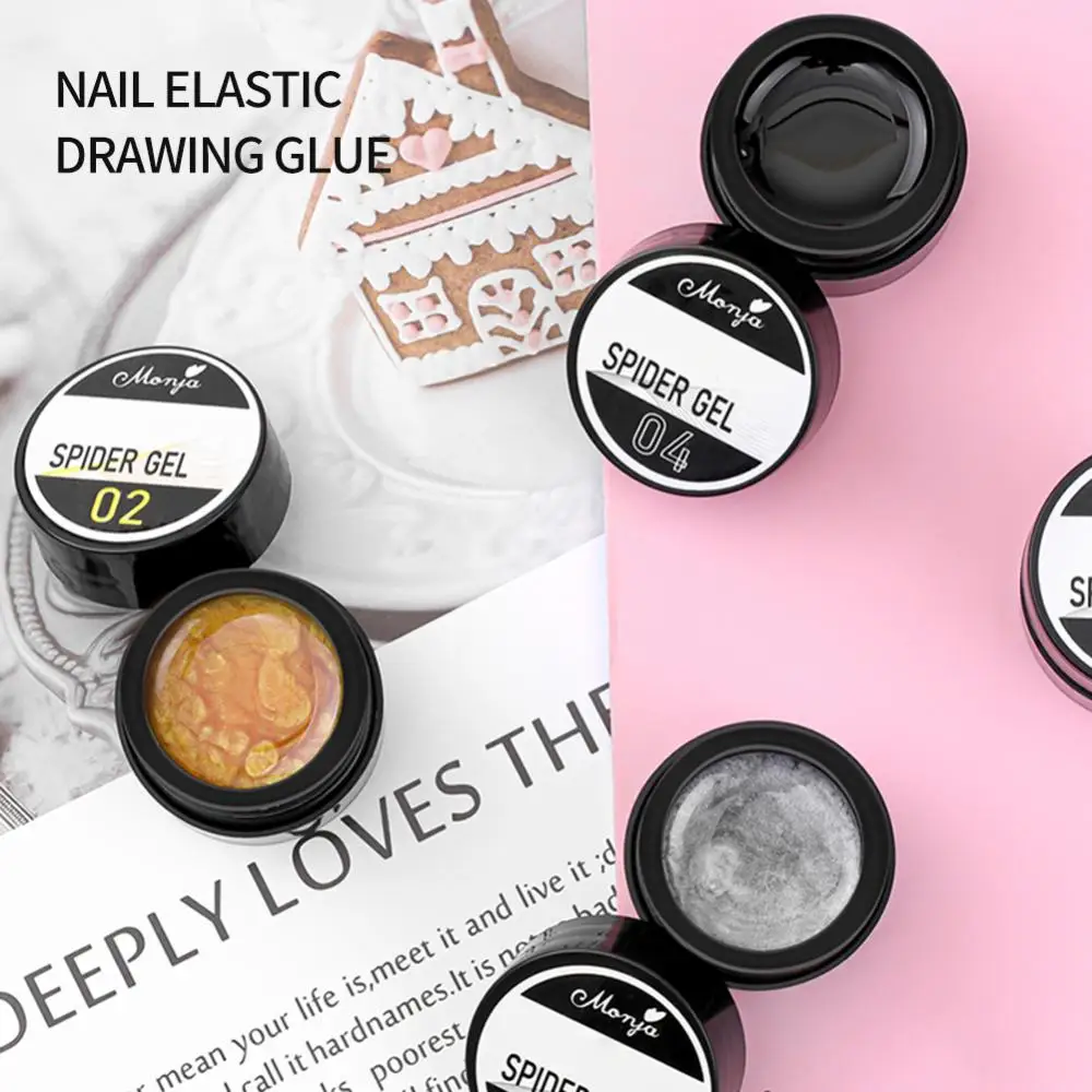 

5ml Spider Nail Gel Creative Wire Drawing Glue Varnish Point Line Pulling Silk Painting UV Gel Spider Nail Gel Polish Nail Art