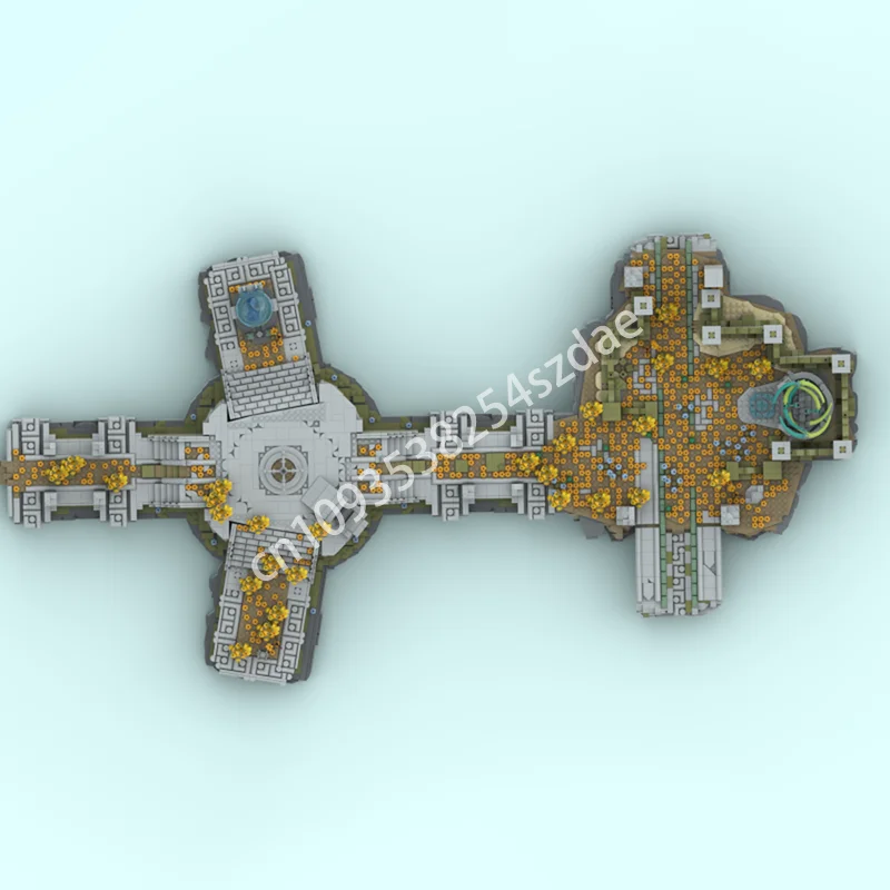 6996 шт. MOC Zelda Слезы Королевств-Восточное Гердо Небо Архипелаг Строительные блоки