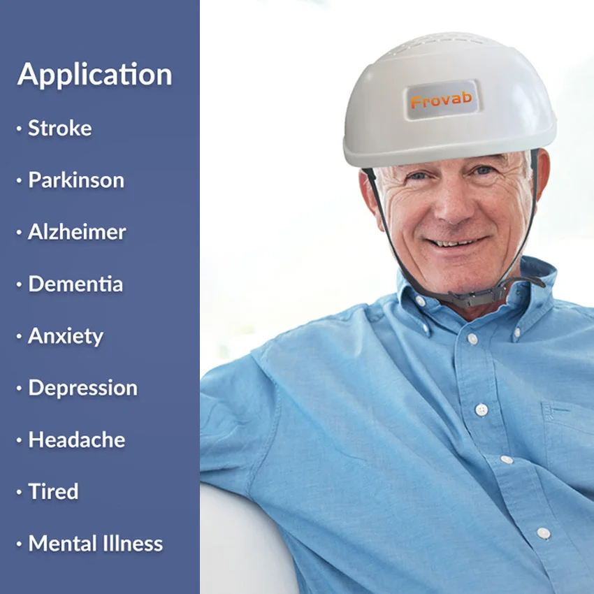 Фотобиомодуляция лечебный шлем для стимуляции мозга нм/нм инфракрасный