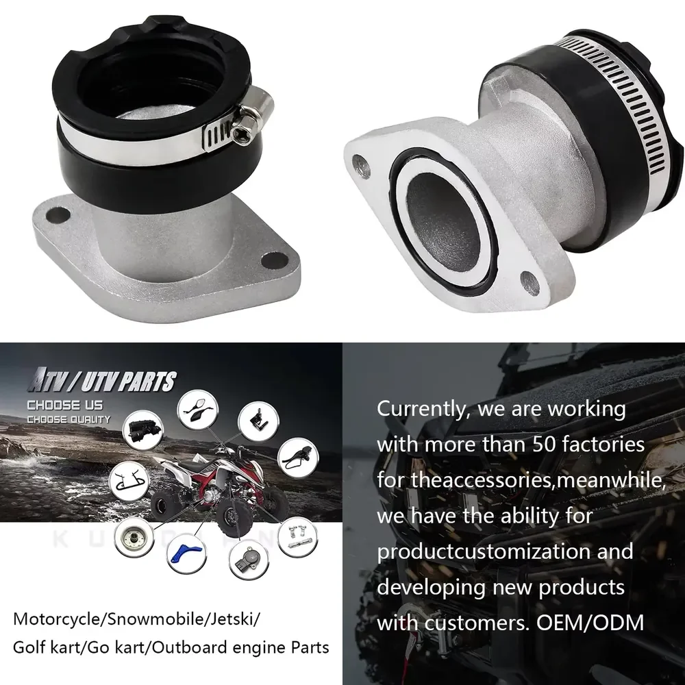 Фото Впускной коллектор карбюратора для Wolverine 350 YFM350FX 1996-2005 OEM 4KB-13586-01-00 4KB-13586-00-00 ATV/UTV №1