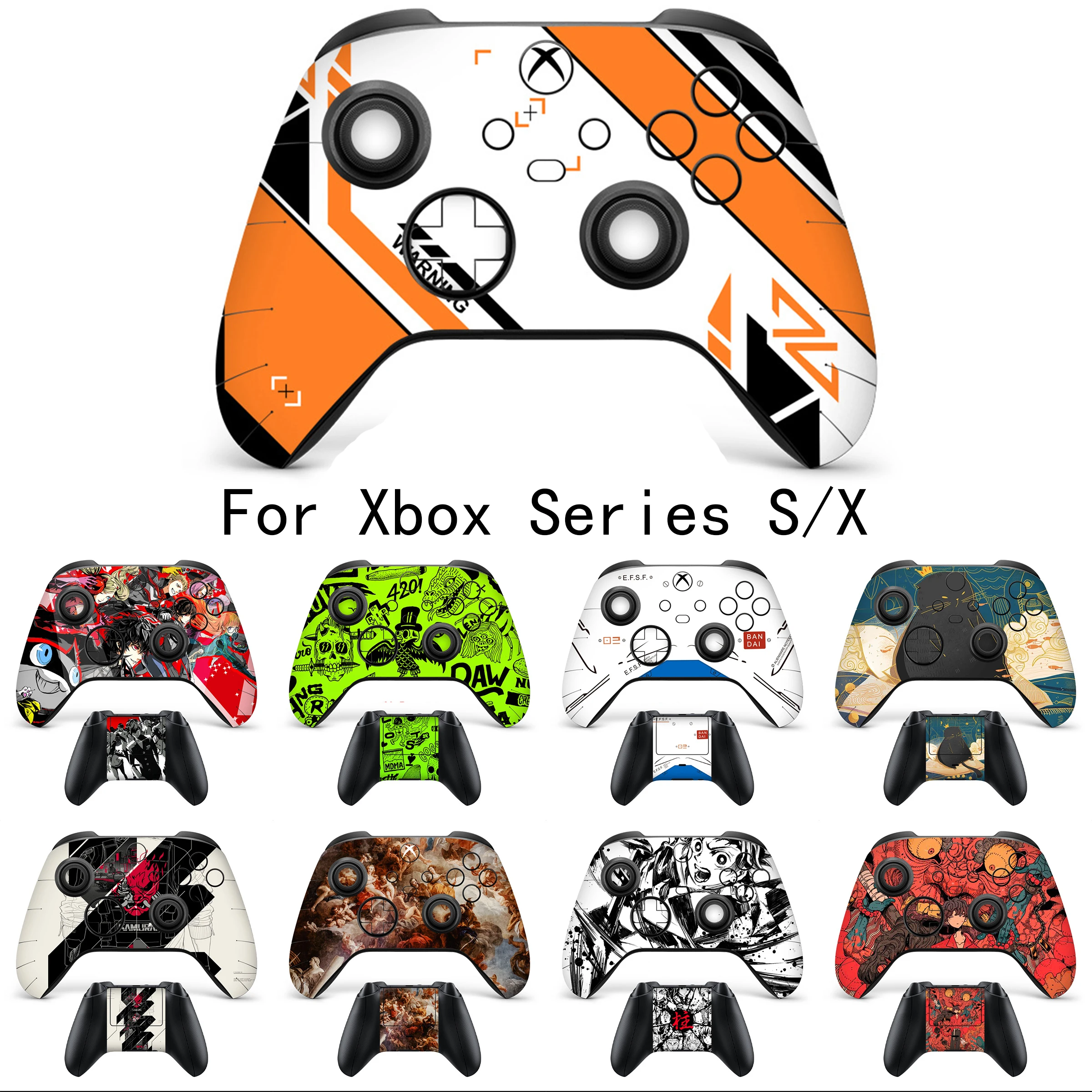 

Anime Skin Sticker For XBOX Series X/S Controller Dust-proof Anti-slip XBOX Series X Console Joystick Stickers XBox Accessories