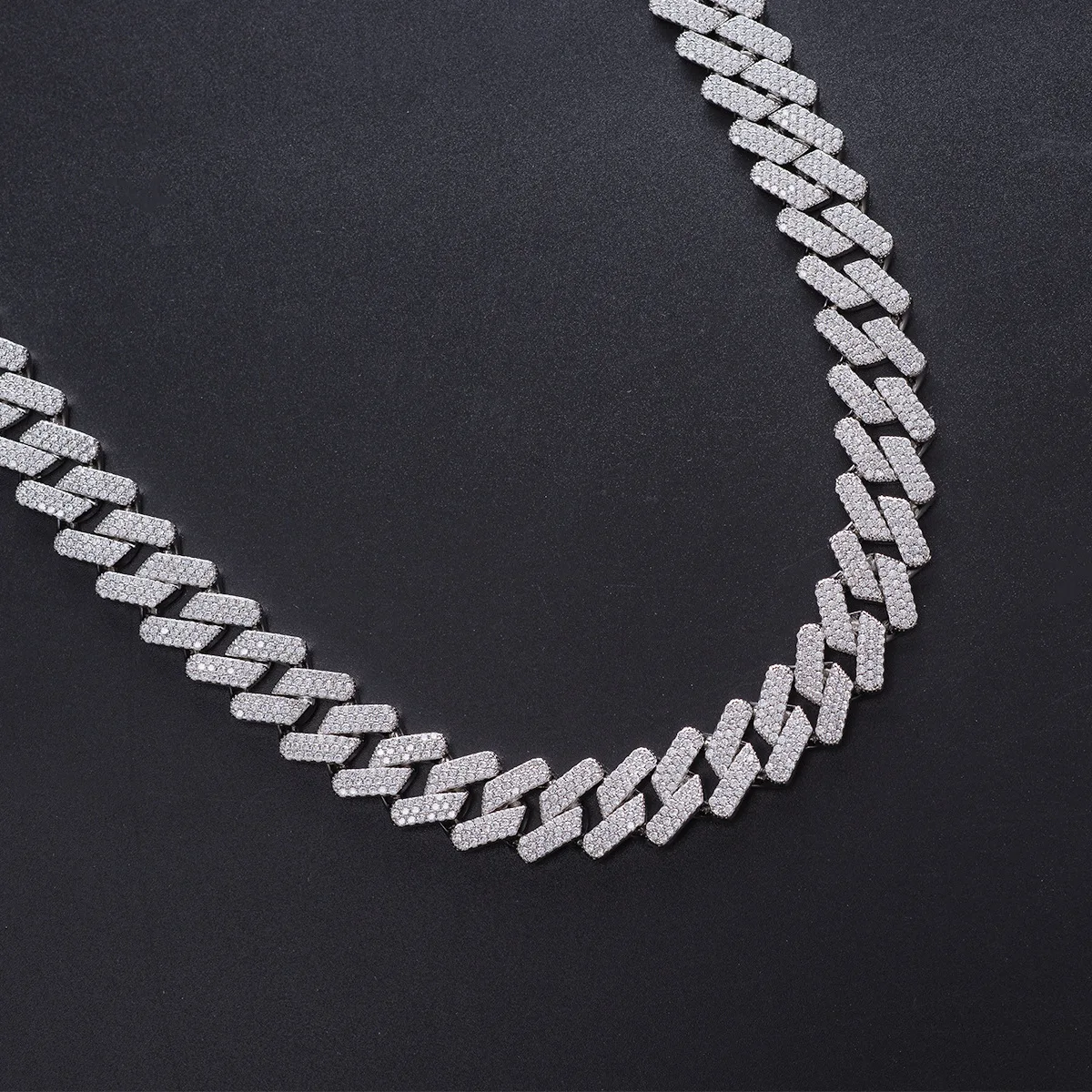 

Ins высококачественное модное кубинское ожерелье 20 мм с полным покрытием из циркония ААА, модные товары в стиле хип-хоп для мужчин