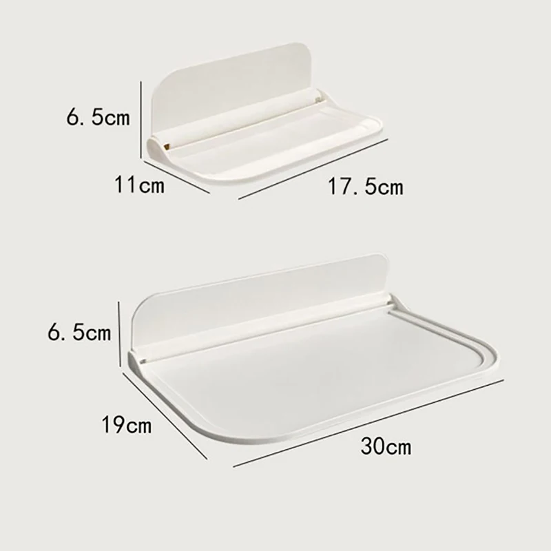 Новая Складная настенная полка без отверстий пластиковая плавающая бытовое