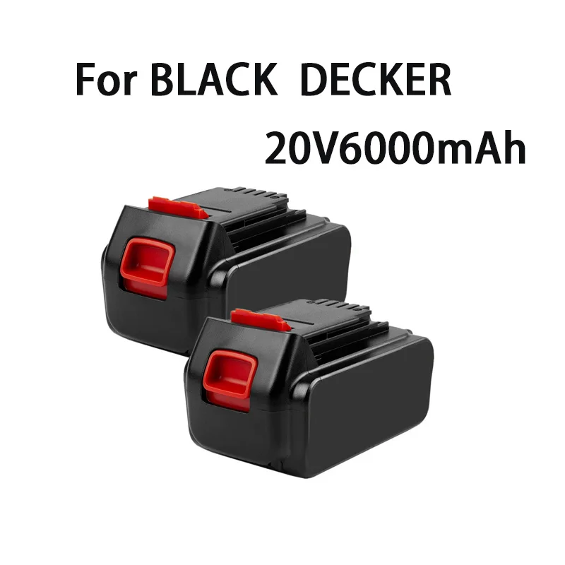 

18V/20V 6000mAh Li-Ion Akku für BLACK & DECKER LB20 LBX20 LBXR20 Power Tool Ersatz batterie