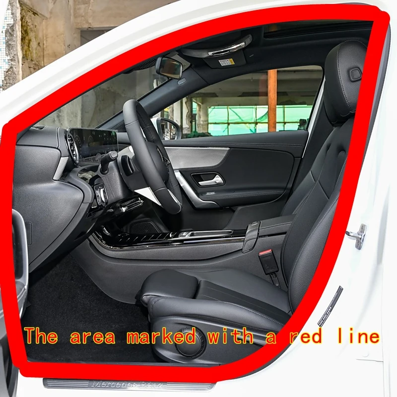 Фото Подходит для Mercedes Benz GLK X204 200 250 260 300 350 4MATIC, уплотнительная лента для рамки передней и задней двери, защитная полоса для края №3