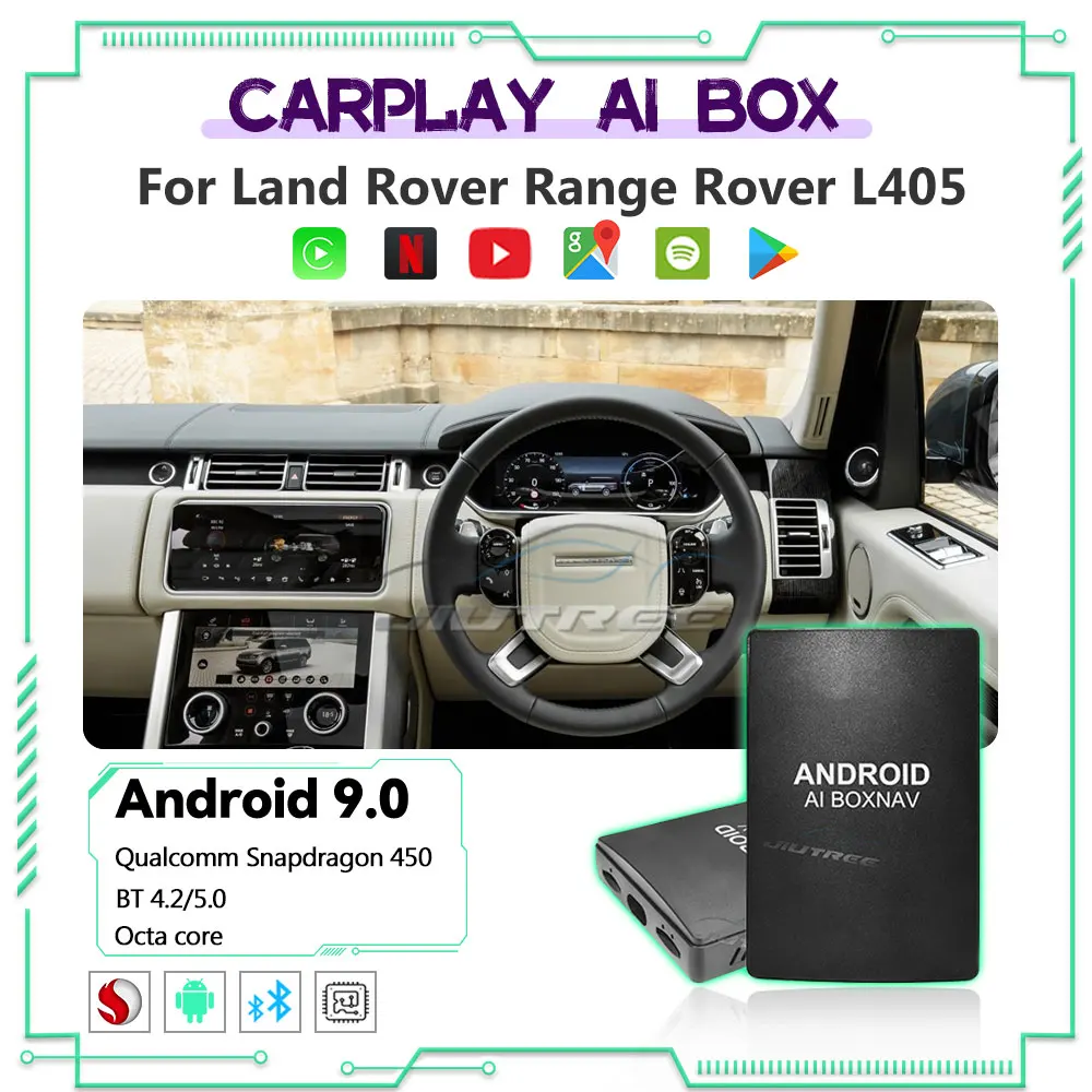 

CarPlay AI Box For Land Rover Range Rover Vogue L405 2019 2020 Android Auto Wireless Mirror link Netflix Yotube TV Smart Adpater