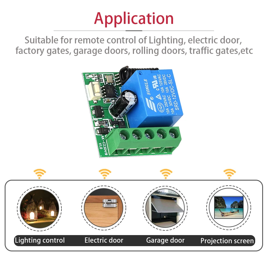 Универсальный беспроводной пульт дистанционного управления RF передатчик для