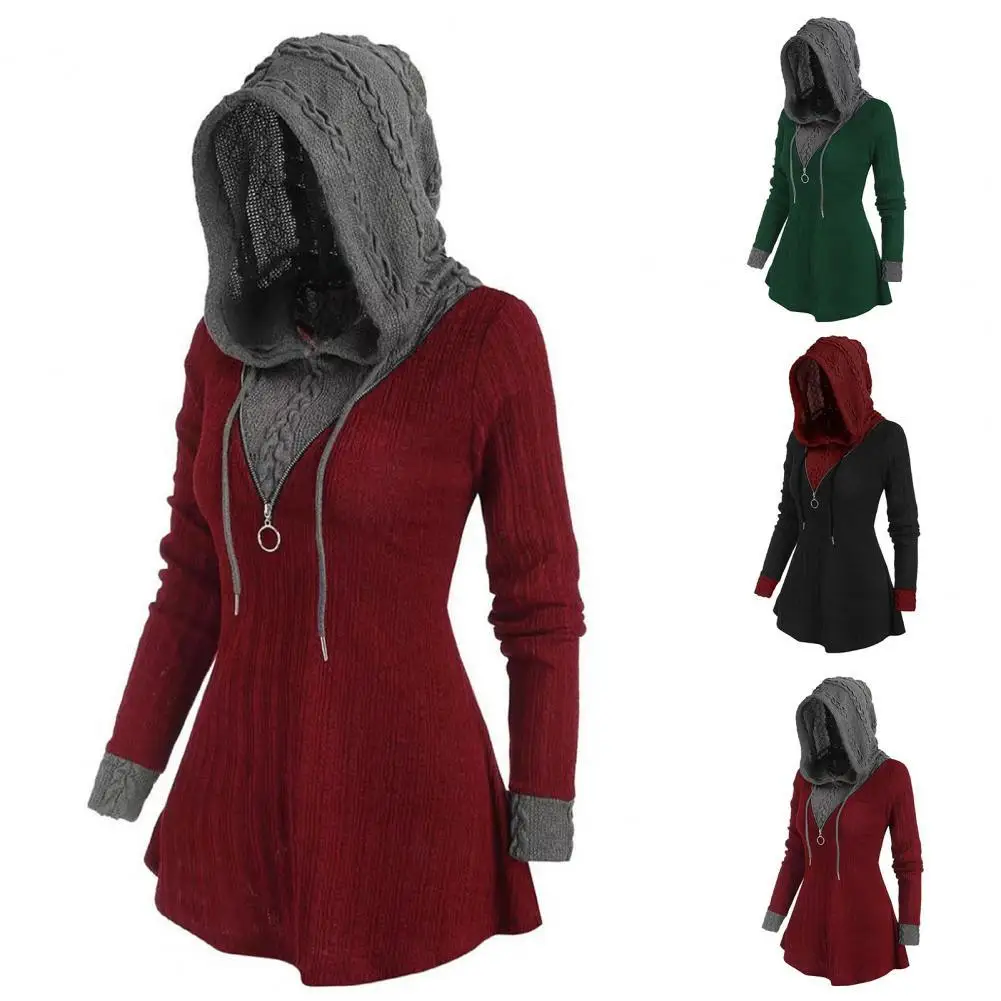 

Women Pullover Windproof Women Blouse Women Hooded Sweatshirt Winter Clothing