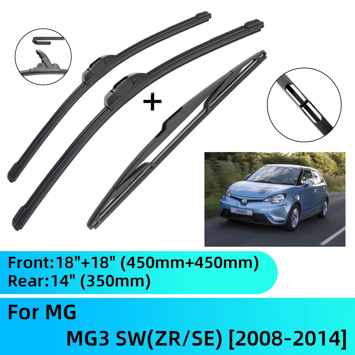 

Щетки стеклоочистителя для MG MG3 SW(ZR/SE) 2008-2014, аксессуары для резака J Hook 2008 2009 2010 2011 2012 2013 2014