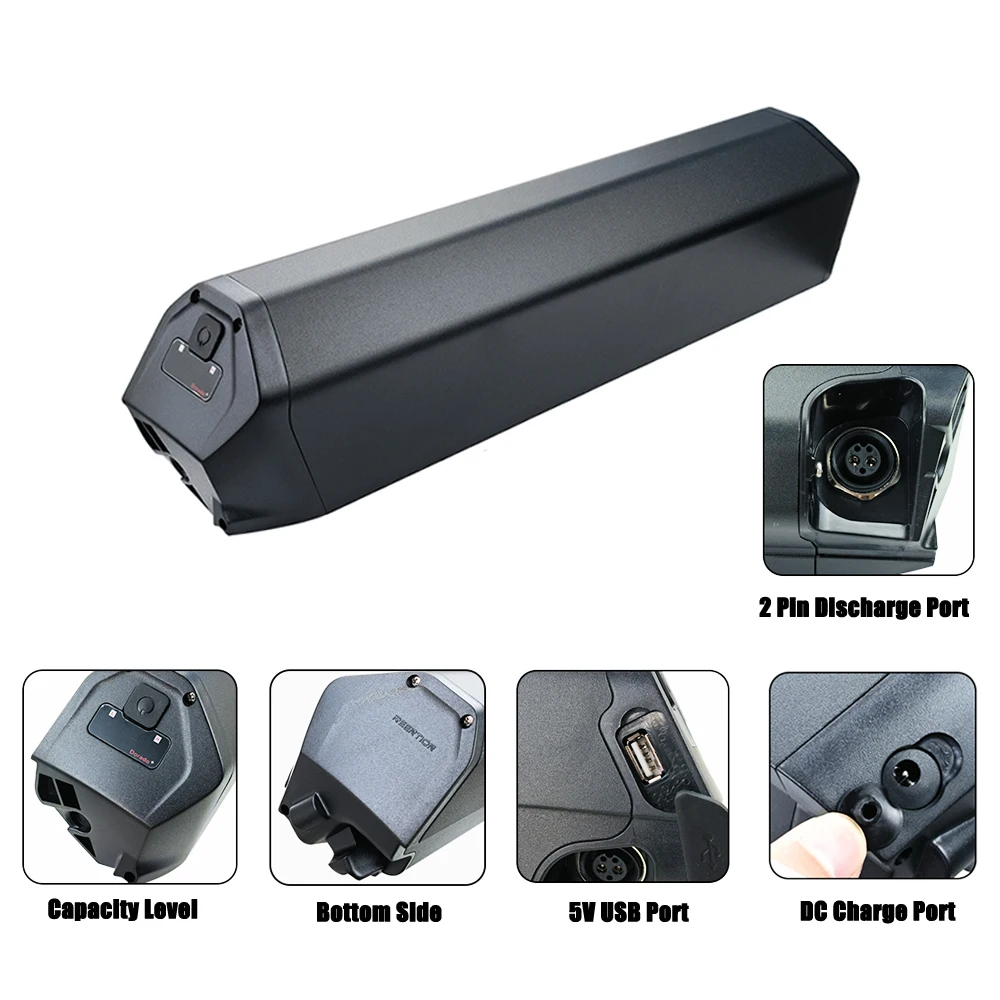 Встроенная литиевая труба 48 В 20 Ач 500 Втч съемный аккумулятор 1000 Вт для QWIC RD-10 Ebike